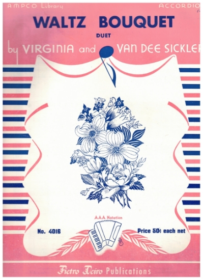 Picture of Waltz Bouquet, Virginia & Van Dee Sickler, accordion duet sheet music
