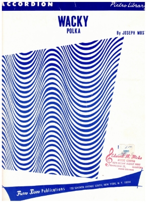 Picture of Wacky Polka, Joeseph Mosti, accordion solo sheet music