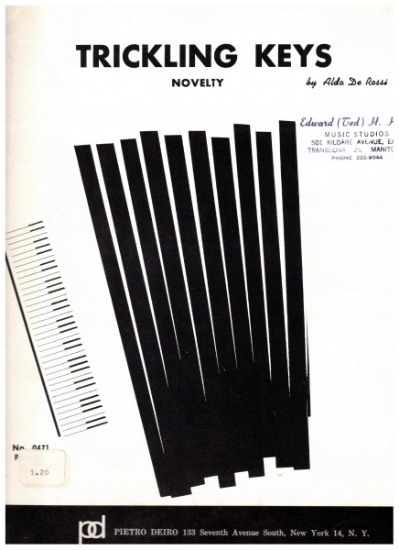 Picture of Trickling Keys Novelty, Aldo DeRossi, accordion solo sheet music