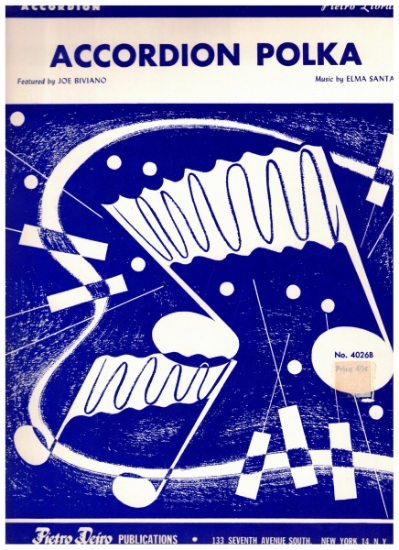 Picture of Accordion Polka, Elma Santa, recorded by Joe Biviano, accordion solo sheet music