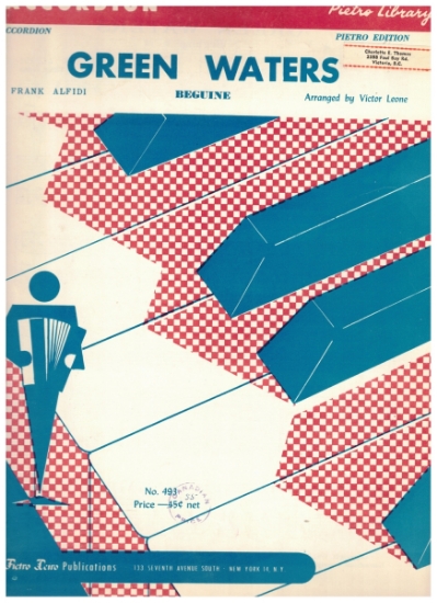 Picture of Green Waters (Beguine), Frank Alfidi, arr. Victor Leone, accordion solo sheet music