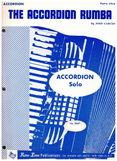 Picture of Accordion Rumba, John Caruso, accordion solo sheet music