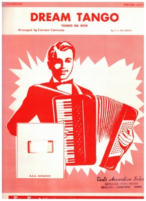 Picture of Dream Tango (Tango du reve), F. V. Malderen, arr. Carmen Carrozza, accordion solo sheet music