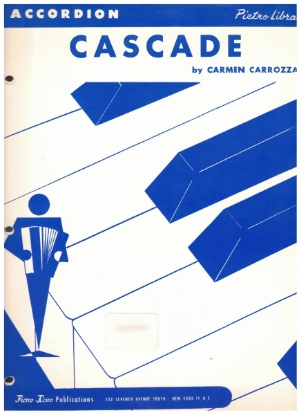 Picture of Cascade, Carmen Carrozza, accordion solo sheet music