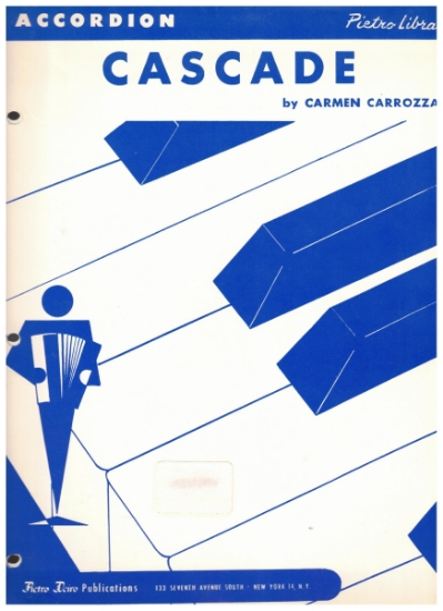 Picture of Cascade, Carmen Carrozza, accordion solo sheet music