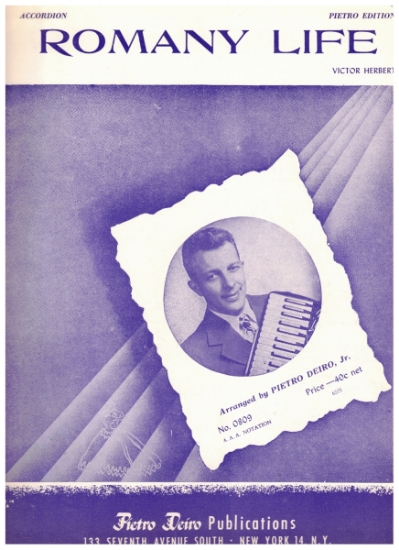 Picture of Romany Life, Victor Herbert, arr. Pietro Deiro Jr, accordion solo sheet music