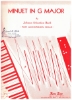 Picture of Minuet in G Major, J. S. Bach, arr. Pietro Deiro Jr, accordion solo sheet music