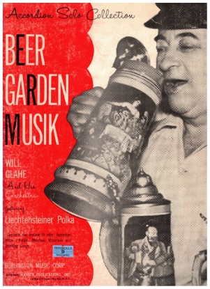 Picture of Beer Garden Music, compiled by Will Glahe, accordion solo, sheet music folio