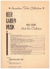 Picture of Beer Garden Music, compiled by Will Glahe, accordion solo, sheet music folio