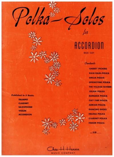 Picture of Polka Solos, ed. Bruno Camini, accordion solo, sheet music folio