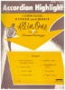 Picture of Accordion Highlights. 8 accordion solos by Francis Wyatt/ Pietro Deiro/ Mindie Cere/ Carmen Carrozza, sheet music folio