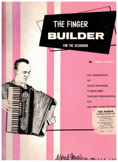 Picture of The Finger Builder, ed. John Caruso, accordion sheet music folio