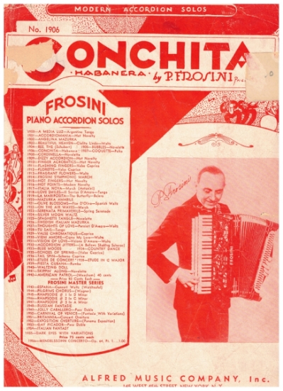 Picture of Conchita Tango, Antonini, arr. Pietro Frosini, accordion solo sheet music