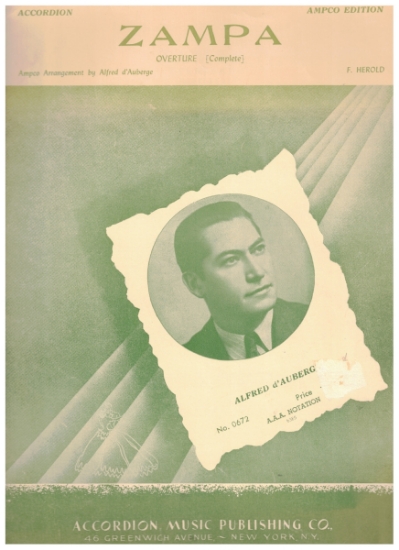 Picture of Zampa Overture (Complete), Ferdinand Herold, transcribed by Alfred d'Auberge, accordion solo sheet music