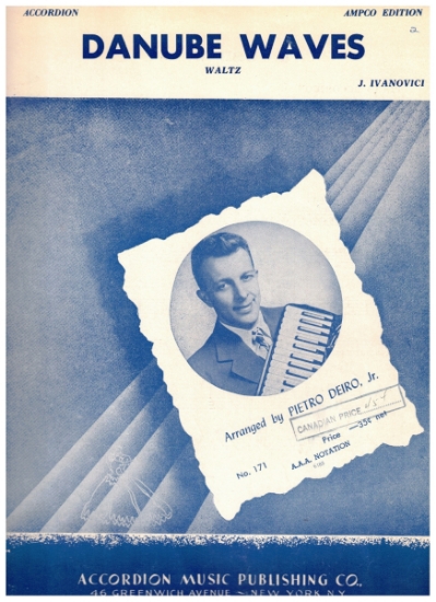 Picture of Danube Waves, J. Ivanovici, arr. Pietro Deiro Jr, simplified accordion solo sheet music