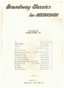 Picture of Broadway Classics for Accordion, arr. Pietro Deiro Jr, accordion solos sheet music folio