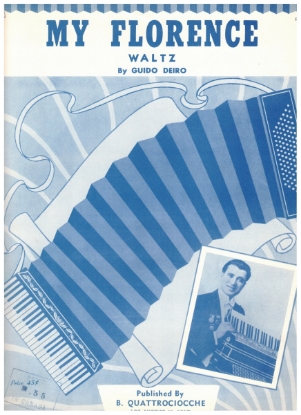 Picture of My Florence Waltz, Guido Deiro, accordion solo sheet music