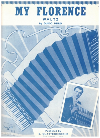 Picture of My Florence Waltz, Guido Deiro, accordion solo sheet music
