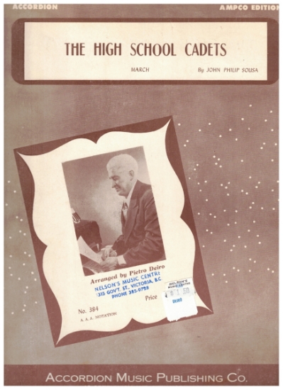 Picture of High School Cadets, J. P. Sousa, arr. Pietro Deiro, accordion solo sheet music