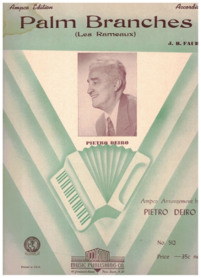 Picture of Palm Branches (Les Rameaux), J. B. Faure, arr. Pietro Deiro, accordion solo sheet music
