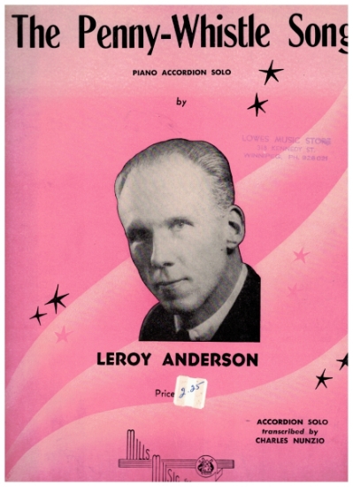 Picture of The Penny-Whistle Song, Leroy Anderson, arr. Charles Nunzio, accordion solo sheet music