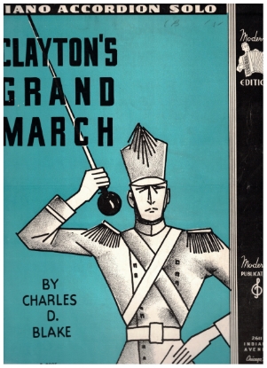 Picture of Clayton's Grand March, Charles D. Blake, arr. Paul Miners, accordion solo sheet music