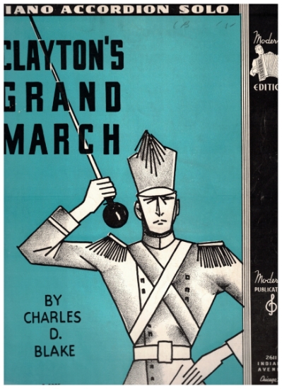 Picture of Clayton's Grand March, Charles D. Blake, arr. Paul Miners, accordion solo sheet music