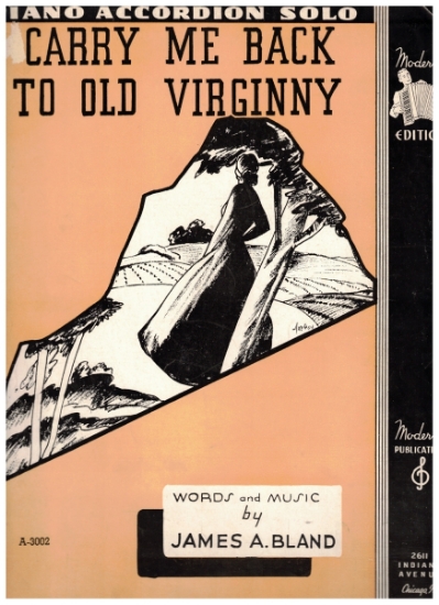 Picture of Carry Me Back to Old Virginny, James Bland, arr. Paul Miners, accordion solo sheet music