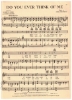 Picture of Do You Ever Think of Me, Harry D. Kerr/ John Cooper/ Earl Burtnett, recorded by Abe Lyman, sheet music
