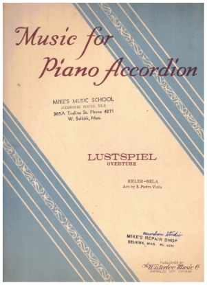 Picture of Lustspiel Overture, Keler Bela, arr. E. Pietro Viola, accordion solo sheet music