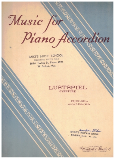 Picture of Lustspiel Overture, Keler Bela, arr. E. Pietro Viola, accordion solo sheet music