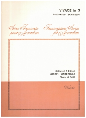Picture of Vivace in G, Siegfried Schmiedt, ed. Joseph Macerollo, free bass accordion solo sheet music