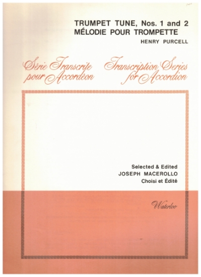 Picture of Two Trumpet Tunes, Henry Purcell, ed. Joseph Macerollo, free bass accordion solo sheet music