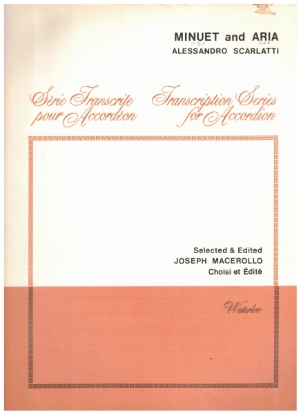 Picture of Minuet & Aria, Alessandro Scarlatti, ed. Joseph Macerollo, free bass accordion solo sheet music