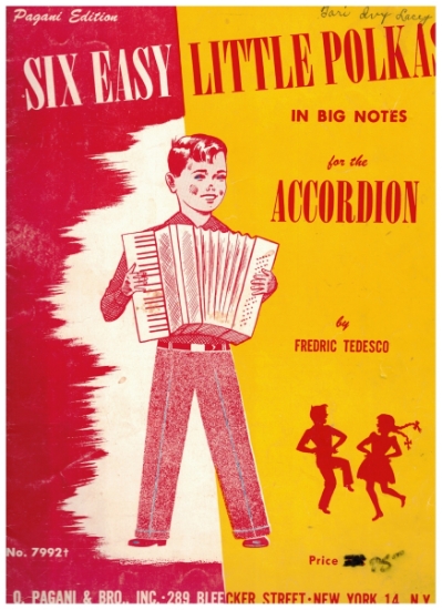 Picture of Six Easy Little Polkas, arr. Fredric Tedesco, very easy accordion solos, sheet music folio