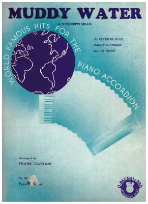 Picture of Muddy Water (A Mississippi Moan), Peter de Rose & Harry Richman, arr. Frank Gaviani, accordion solo sheet music