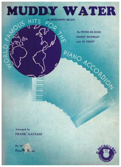 Picture of Muddy Water (A Mississippi Moan), Peter de Rose & Harry Richman, arr. Frank Gaviani, accordion solo sheet music