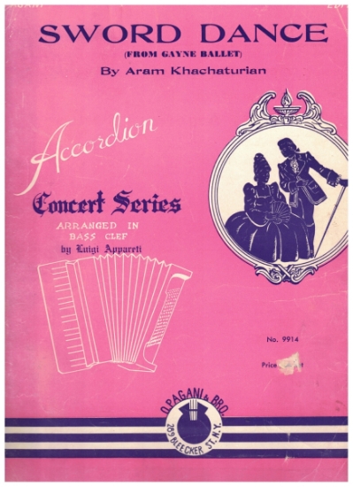 Picture of Sword Dance (Sabre Dance) from "Gayne Ballet Suite", Aram Khachaturian, transcribed by Luigi Appareti, advanced accordion solo sheet music
