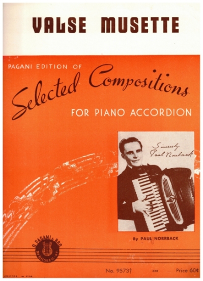 Picture of Valse Musette, Paul Norrback, advanced accordion solo sheet music