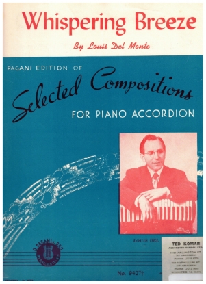 Picture of Whispering Breeze, Louis Del Monte, accordion solo sheet music