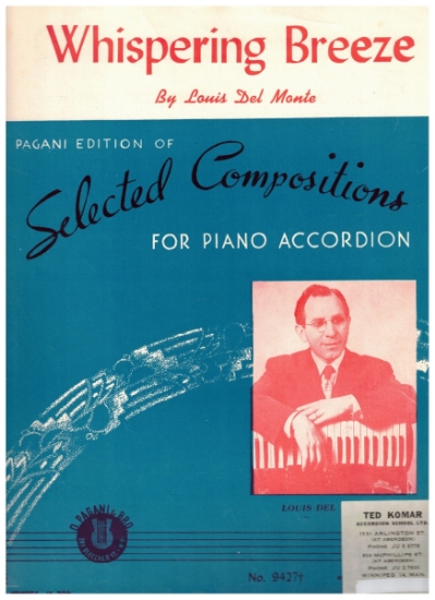 Picture of Whispering Breeze, Louis Del Monte, accordion solo sheet music