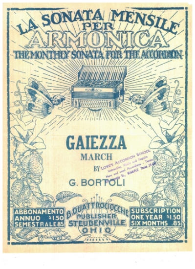 Picture of Gaiezza, G. Bortoli, accordion solo sheet music