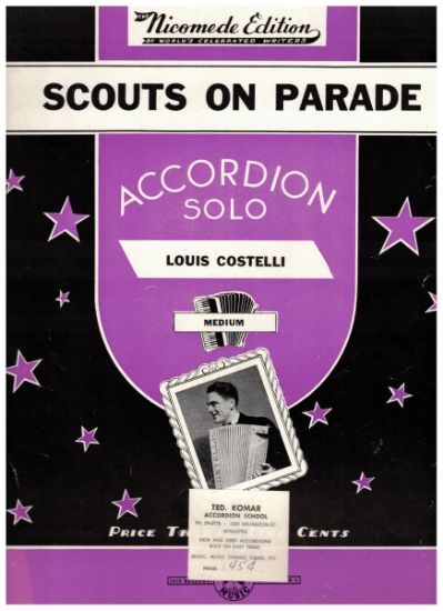 Picture of Scouts on Parade, Louis Costelli, accordion solo sheet music