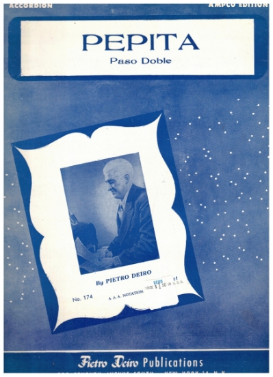 Picture of Pepita, Paso Doble, Pietro Deiro, accordion solo sheet music