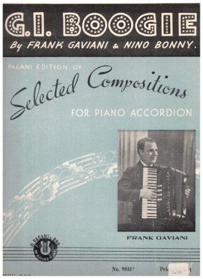 Picture of G. I. Boogie, Frank Gaviani & Nino Bonny, accordion solo sheet music