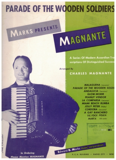 Picture of Parade of the Wooden Soldiers, Leon Jessel, transcribed by Charles Magnante, accordion solo sheet music