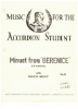 Picture of Minuet fropm "Berenice", G. F. Handel, arr. Francis Wright, accordion solo sheet music