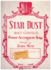 Picture of Star Dust, Hoagy Carmichael, arr. James Matte, accordion solo sheet music