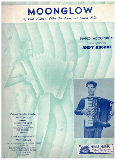Picture of Moonglow, Will Hudson/ Eddie de Lange/ Irving Mills, arr. Andy Arcari, accordion solo sheet music
