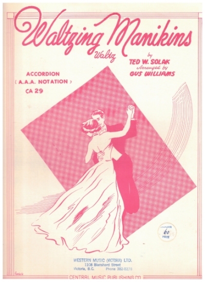 Picture of Waltzing Manikins, Ted W. Solak, arr. Gus Williams, accordion solo sheet music